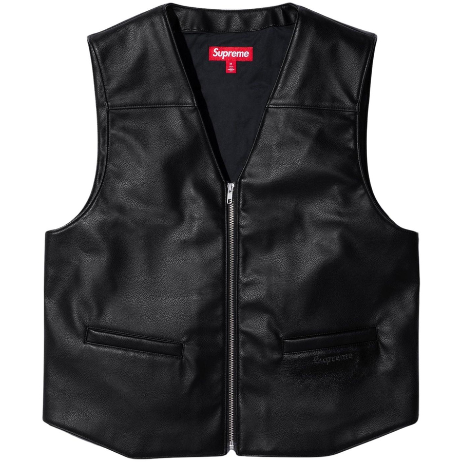 Supreme Supreme Toy Machine Faux Leather Vest (SS24) - $188