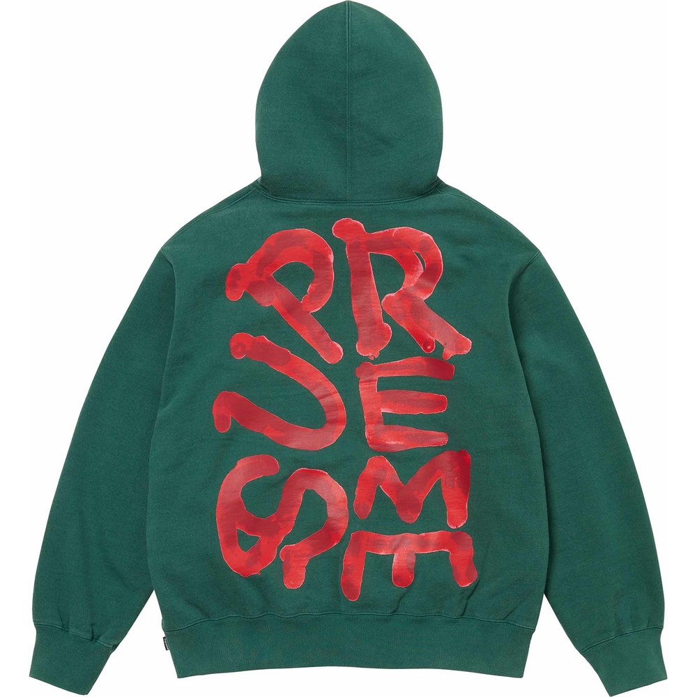 Supreme Paint Hooded Sweatshirt (SS24) - $168