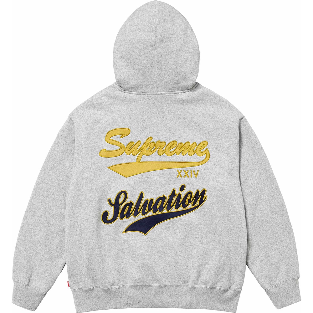 Supreme Salvation Zip Up Hooded Sweatshirt (SS24) - $178