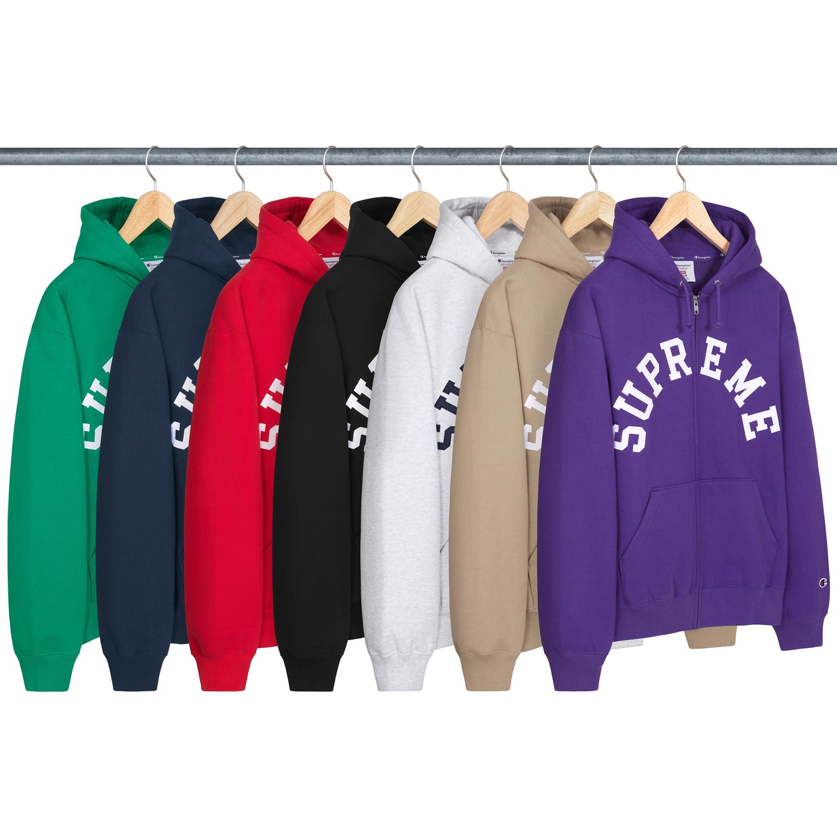 Supreme Supreme Champion Zip Up Hooded Sweatshirt (SS24) - $158