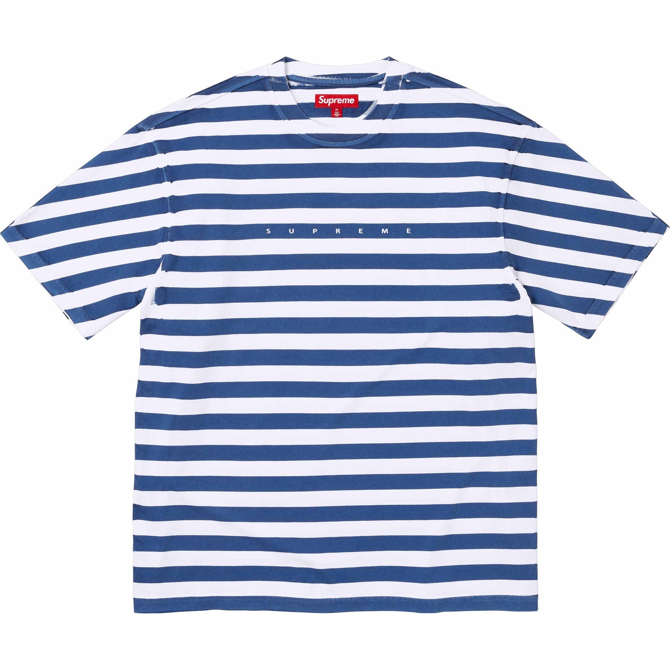 Supreme Overprint Stripe S S Top (SS24) - $88