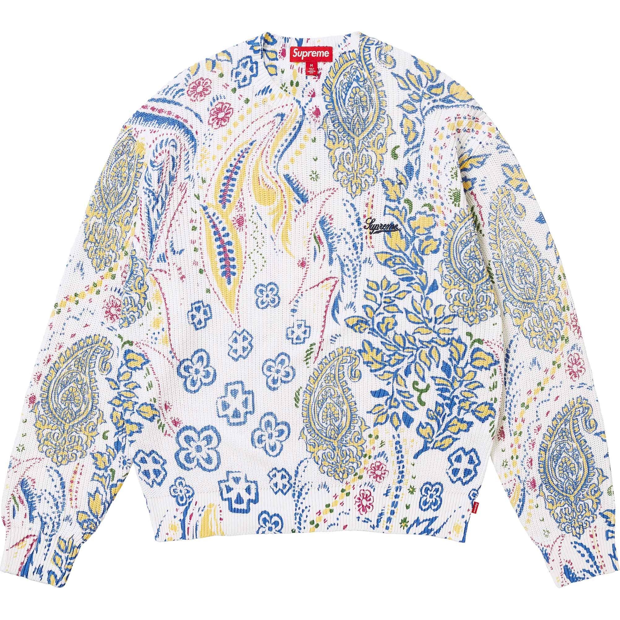 Supreme Printed Paisley Sweater (SS24) - $138