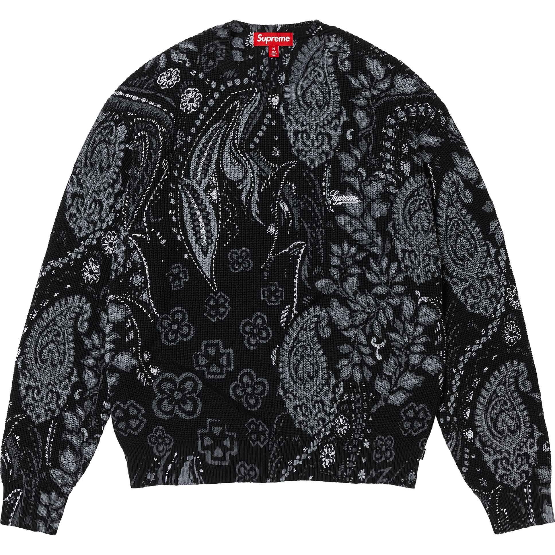 Supreme Printed Paisley Sweater (SS24) - $138