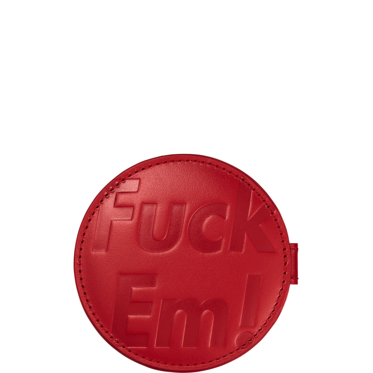 Supreme Leather Pocket Mirror (SS25) - Red - $110