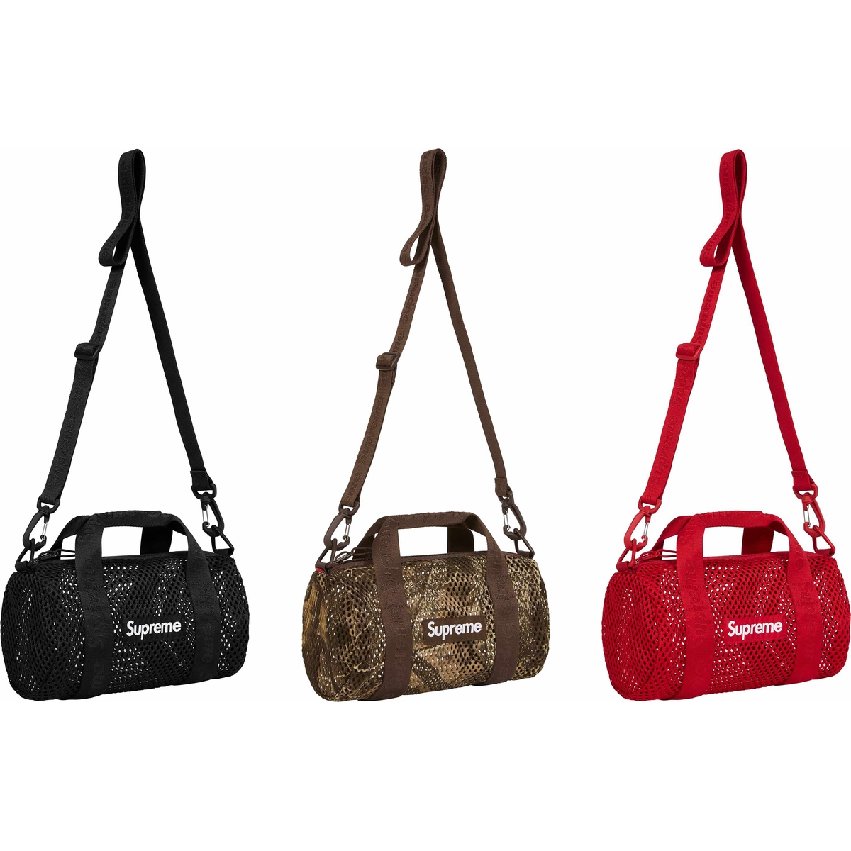 Supreme Mesh Mini Duffle Bag releasing on Week 8 for spring summer 2025