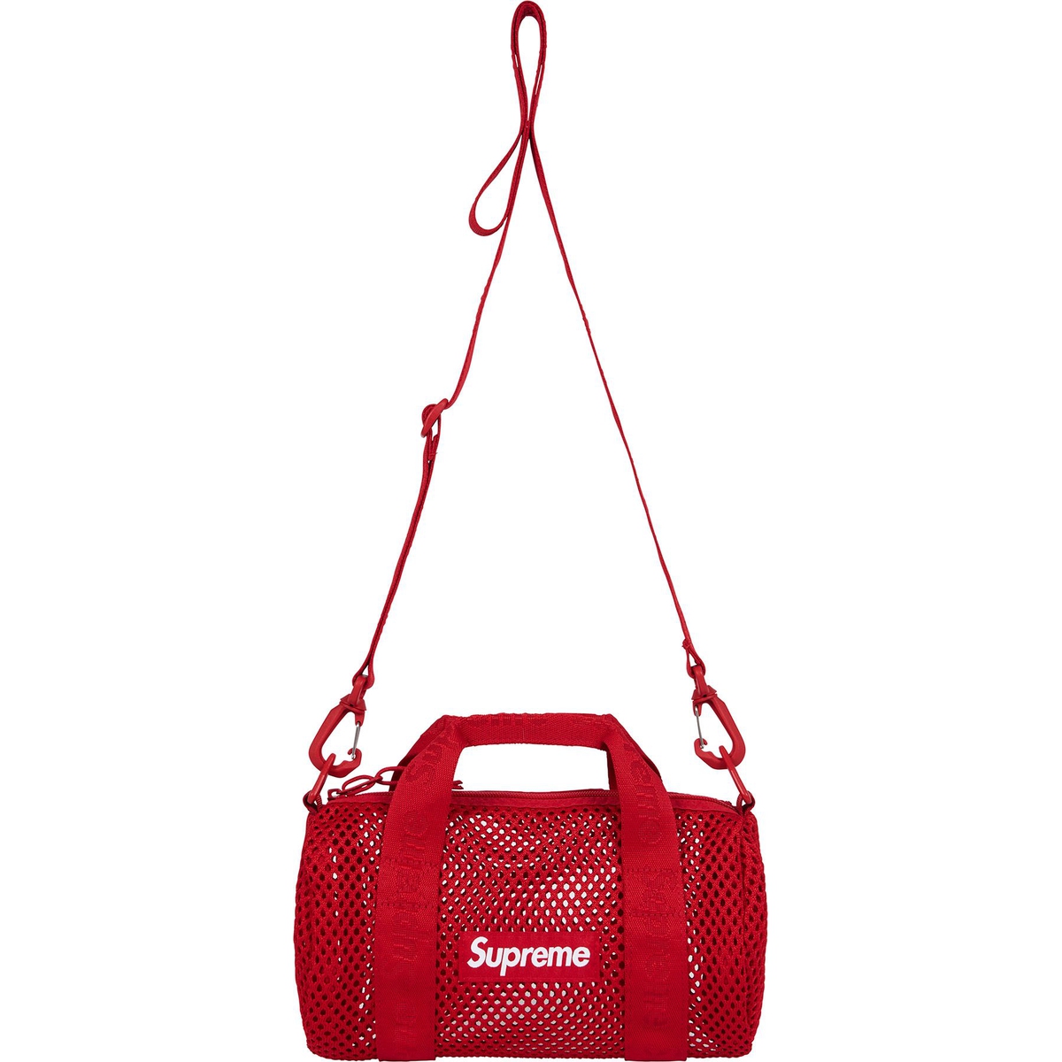 Supreme Mesh Mini Duffle Bag (SS25) - Red - $48