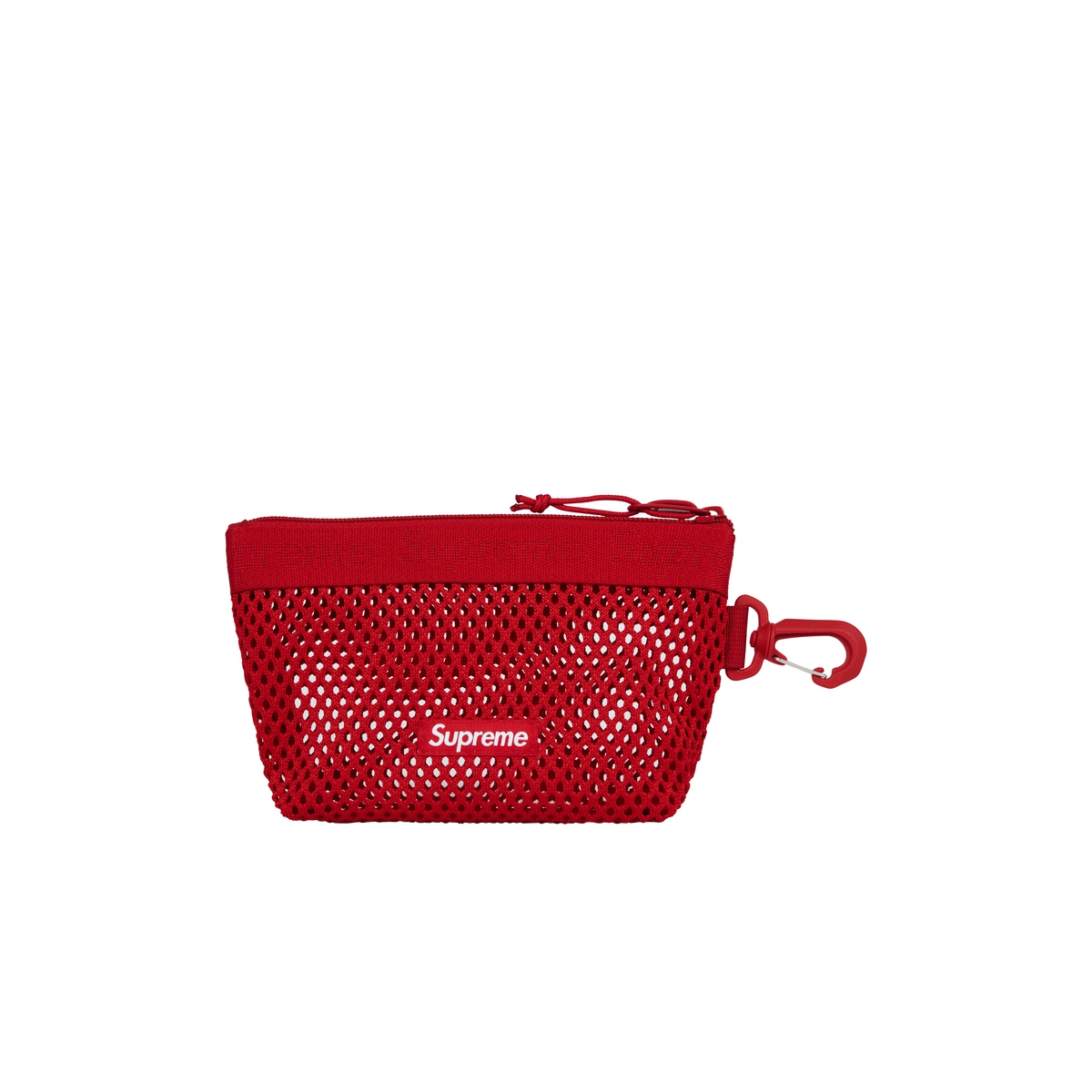 Supreme Mesh Mini Pouch (SS25) - Red - $30