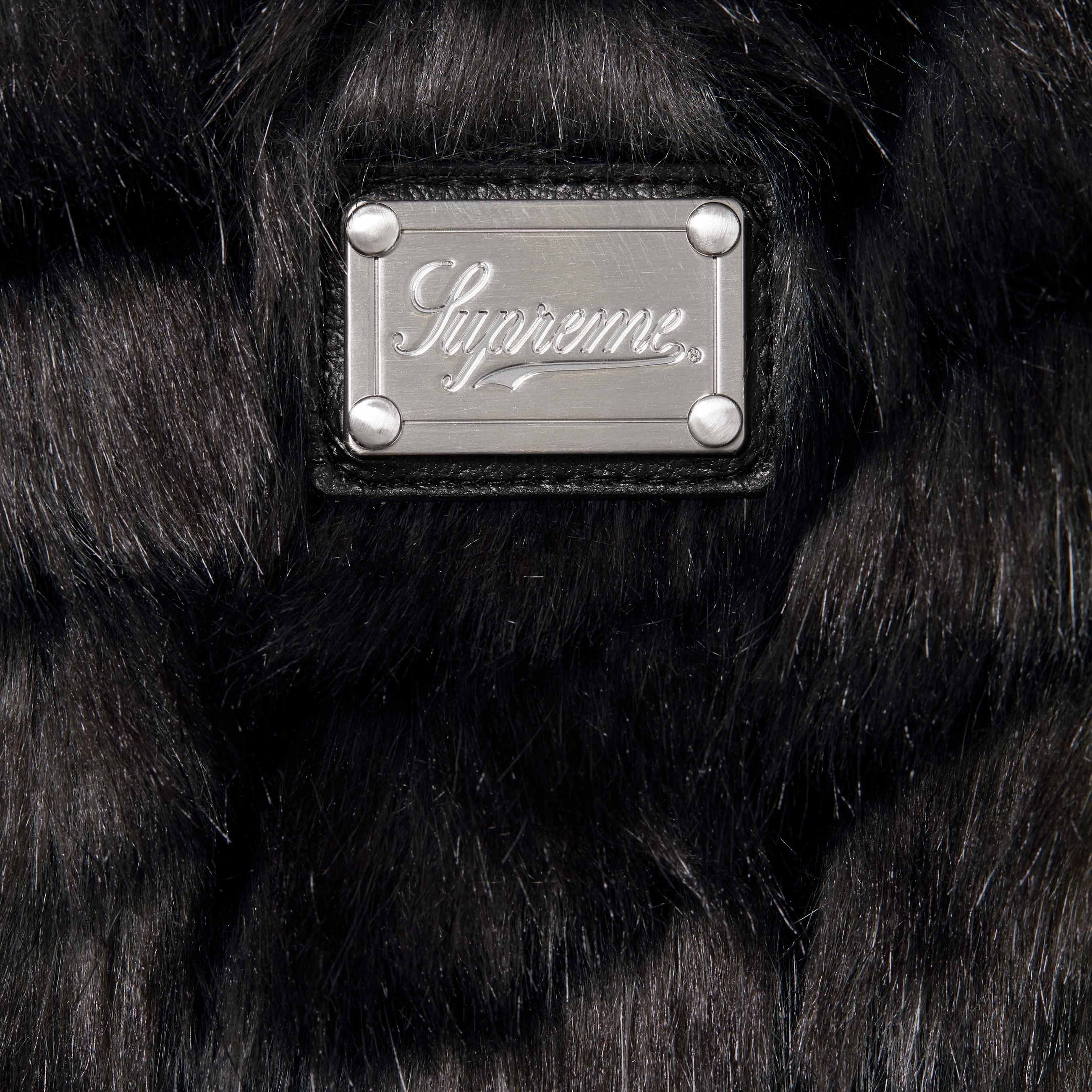 Supreme 2-Tone WINDSTOPPER Faux Fur Jacket (SS25) - Black - $398