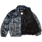 Supreme 2-Tone WINDSTOPPER Faux Fur Jacket (SS25) - Blue
