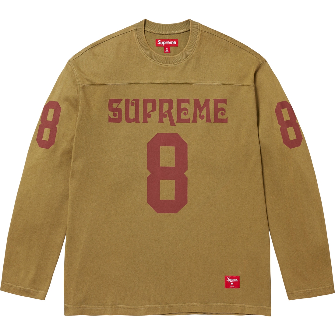 Supreme Affiliated L S Football Top (SS25) - Light Olive - $110
