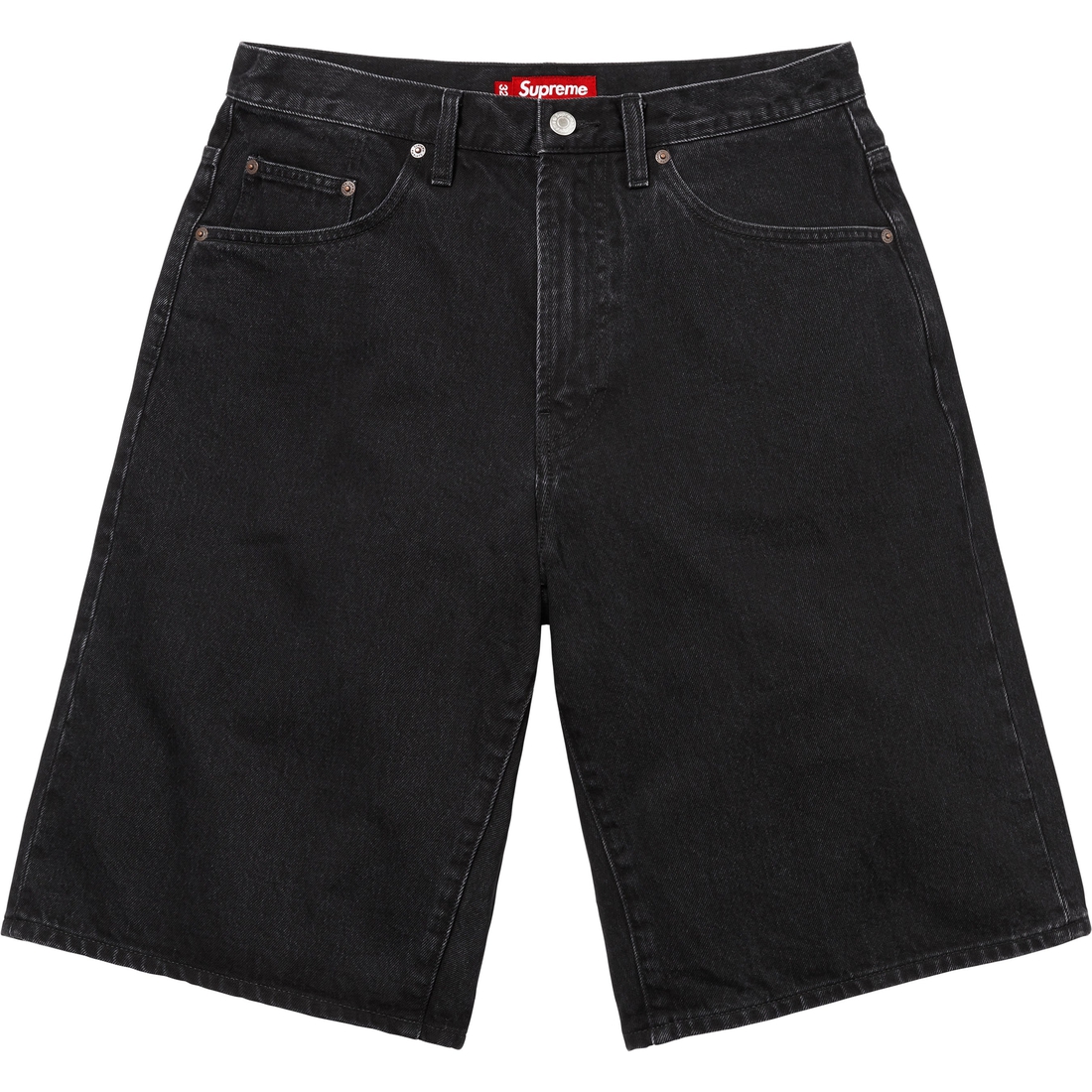 Supreme Baggy Denim Short (SS25) - Black - $138