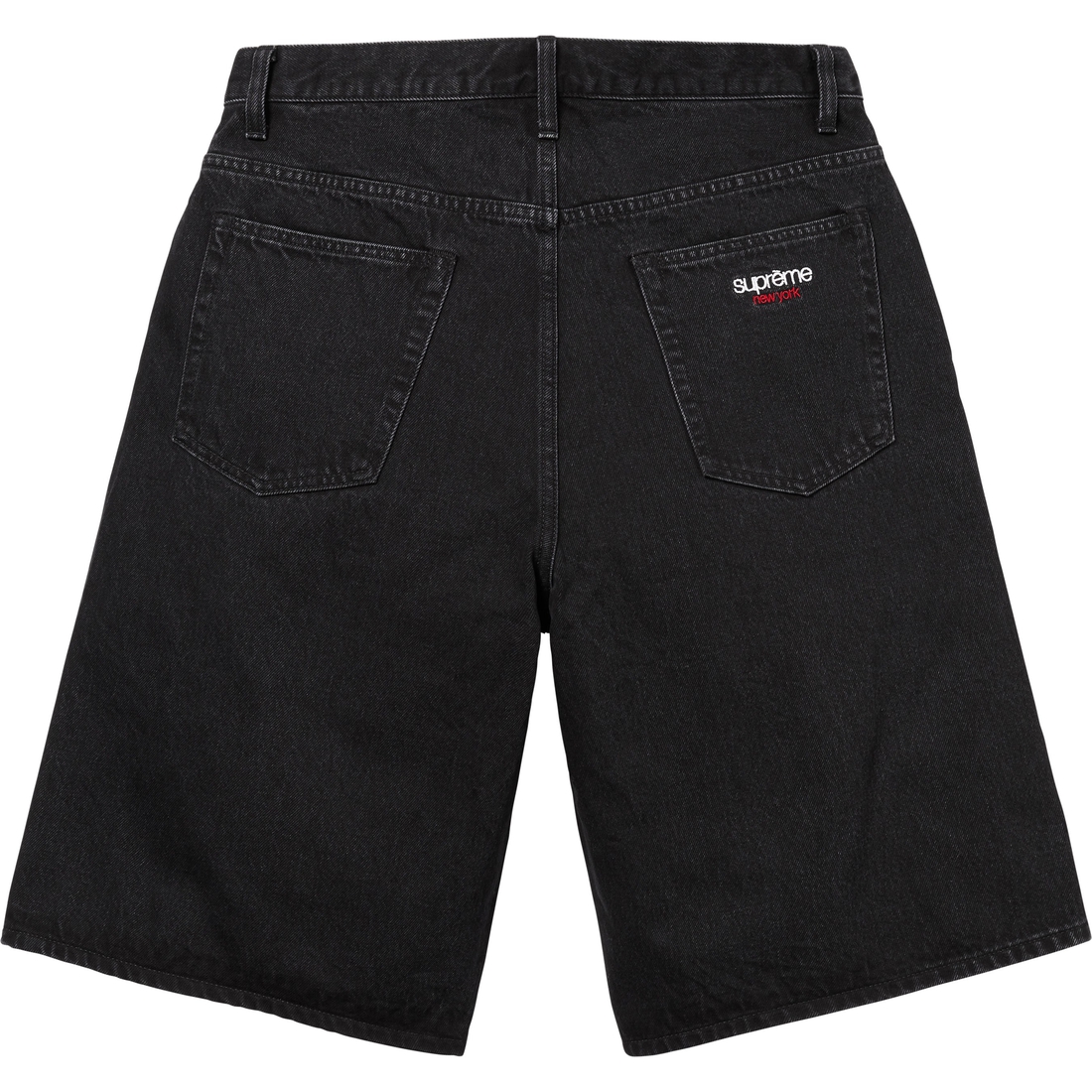 Supreme Baggy Denim Short (SS25) - Black - $138