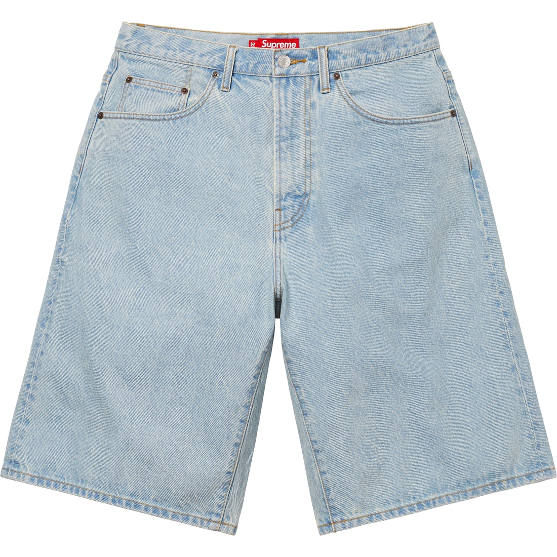 Supreme Baggy Denim Short (SS25) - Light Washed Indigo - $138