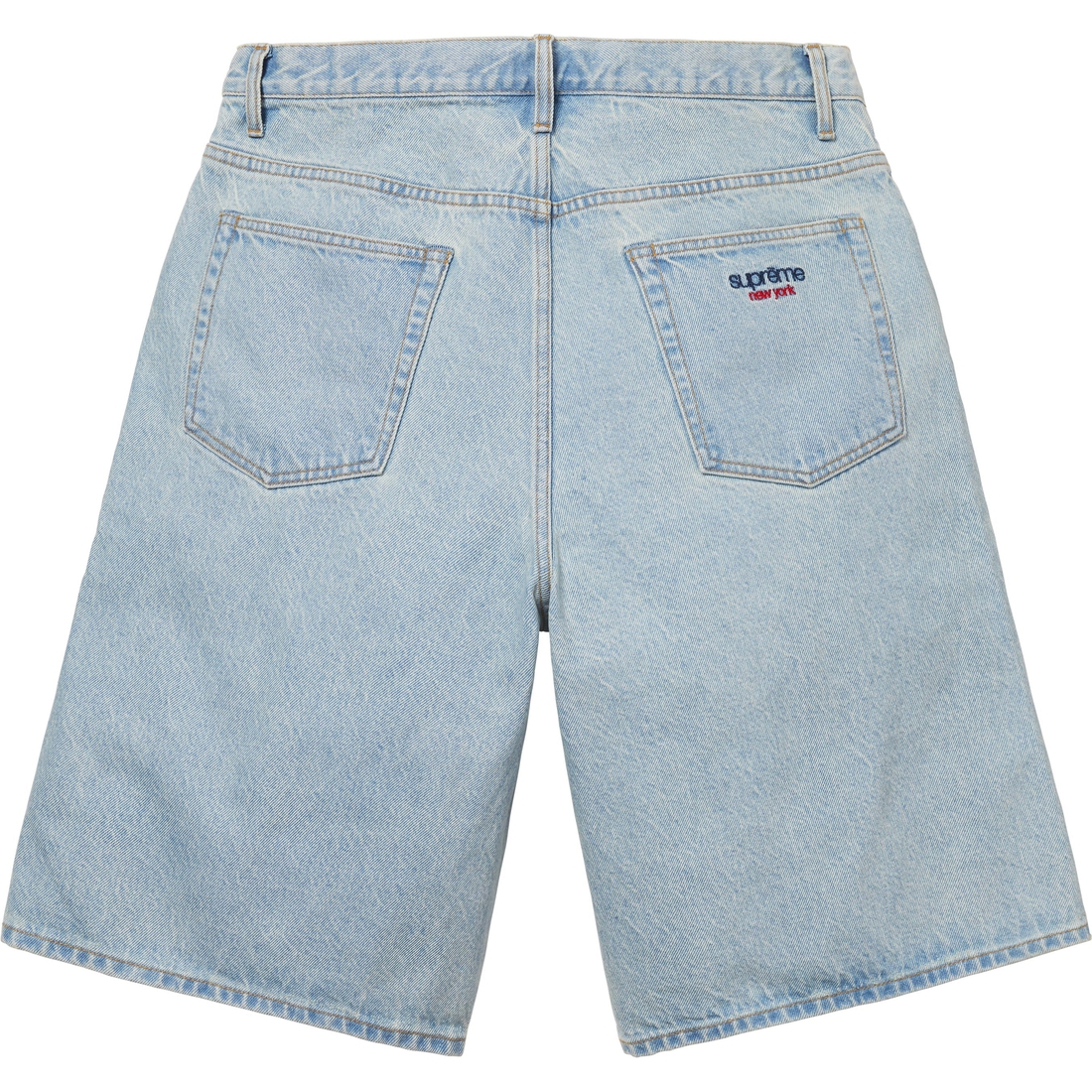 Supreme Baggy Denim Short (SS25) - Light Washed Indigo - $138