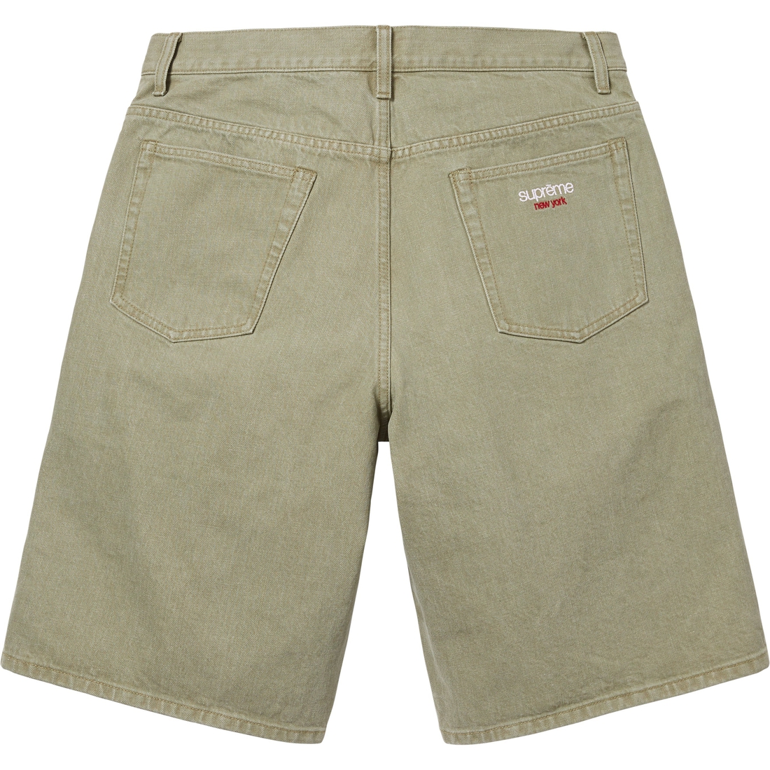 Supreme Baggy Denim Short (SS25) - Olive - $138