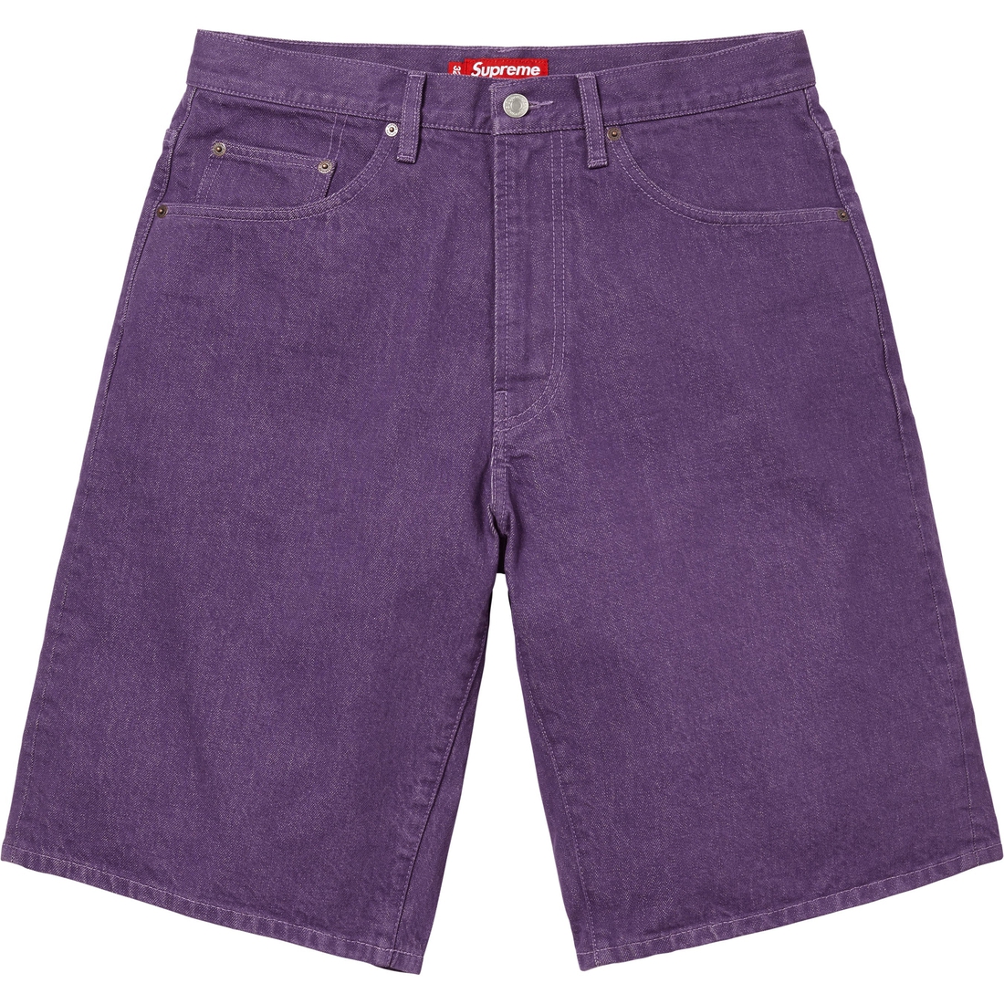 Supreme Baggy Denim Short (SS25) - Purple - $138