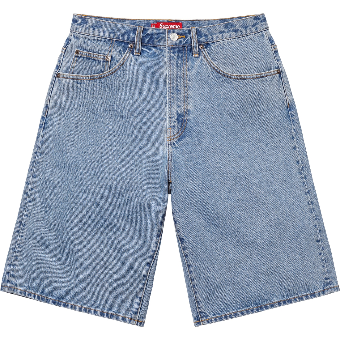 Supreme Baggy Denim Short (SS25) - Washed Indigo - $138
