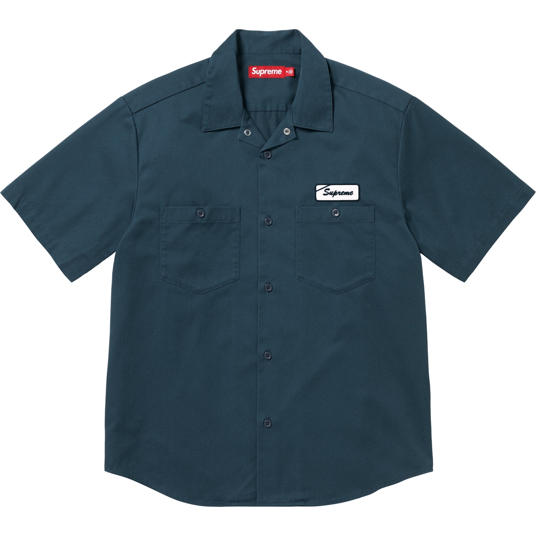 Supreme Bitch S S Work Shirt (SS25) - Navy - $148