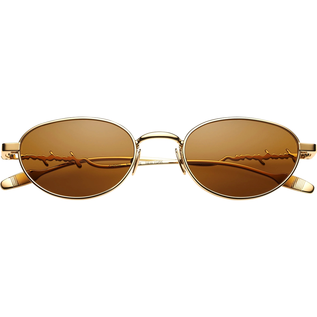 Supreme Capital Sunglasses (SS25) - Gold - $248