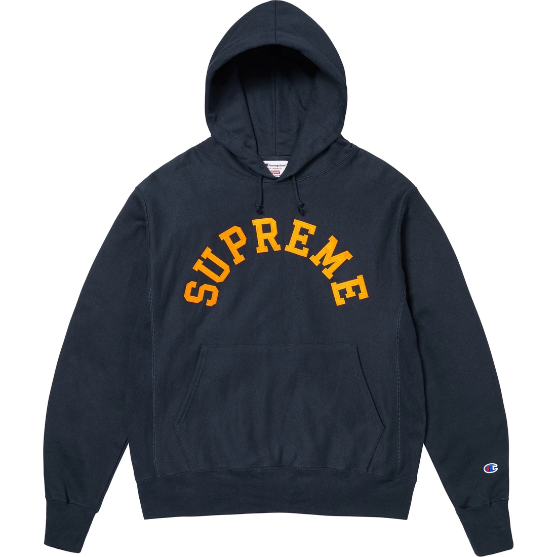 Supreme Champion Hooded Sweatshirt (SS25) - Navy - $158