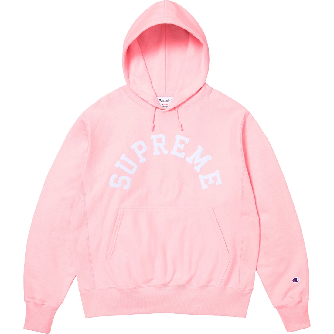 Supreme Champion Hooded Sweatshirt (SS25) - Pink - $158