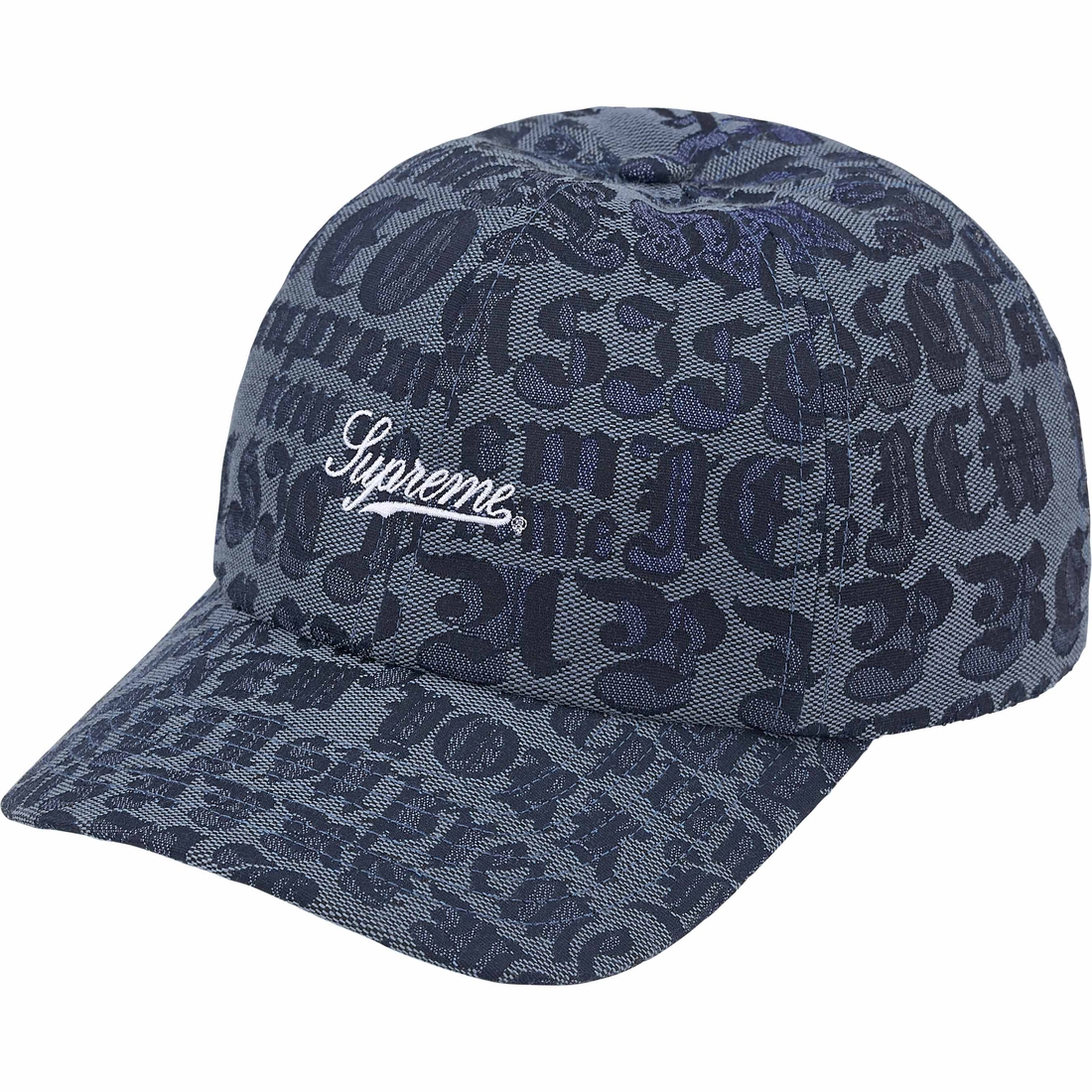 Supreme Cities Jacquard 6-Panel (SS25) - Blue - $54