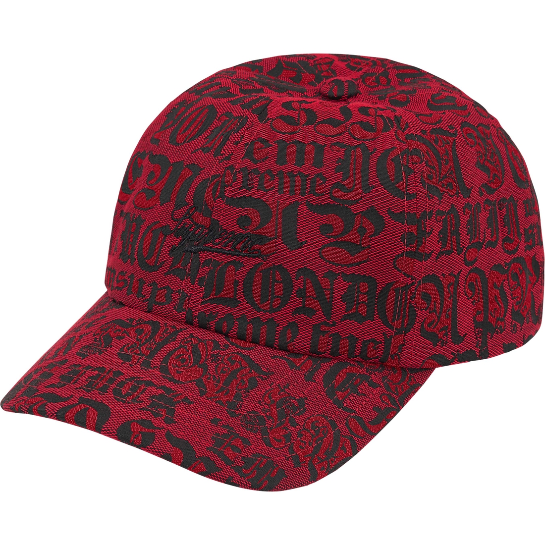 Supreme Cities Jacquard 6-Panel (SS25) - Red - $54