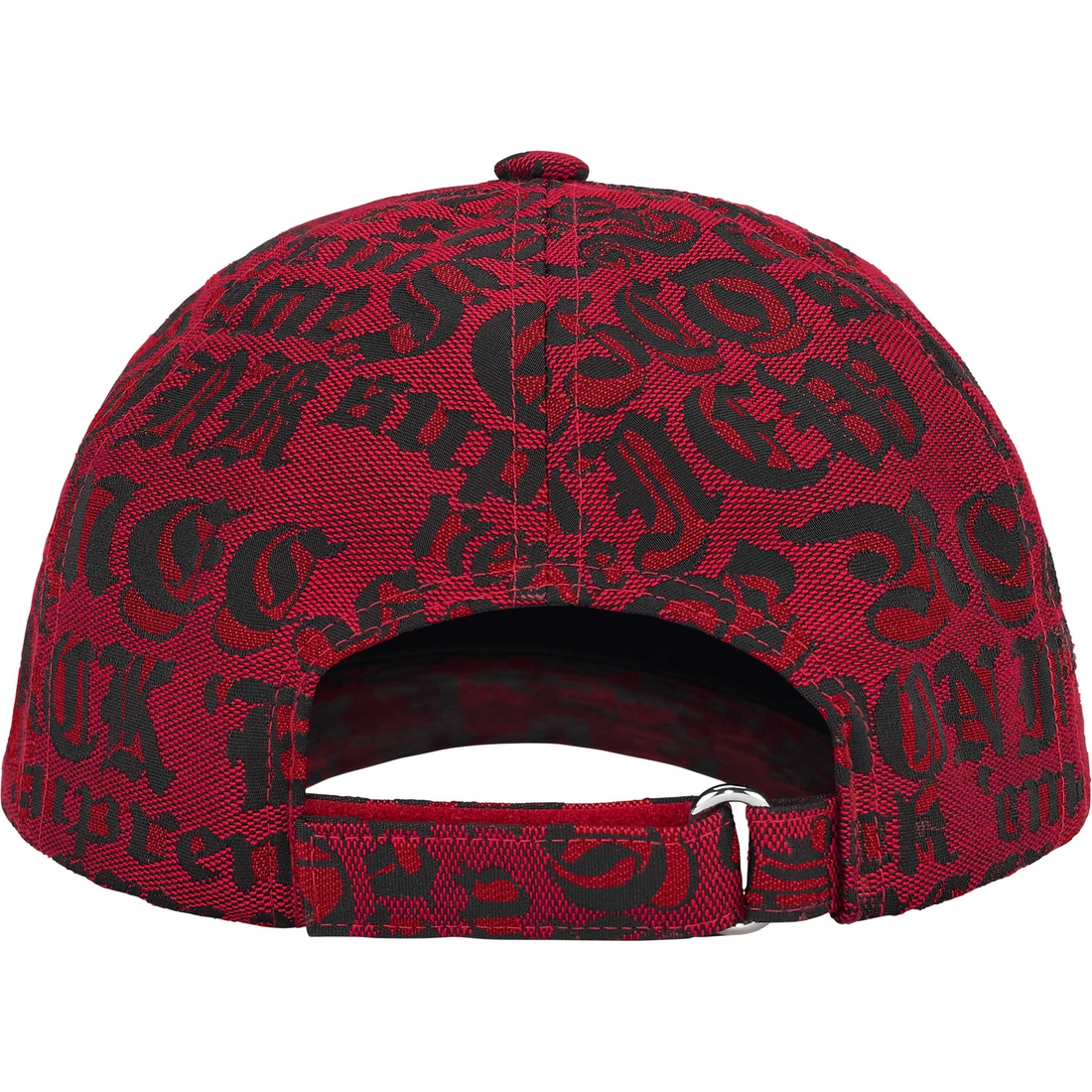 Supreme Cities Jacquard 6-Panel (SS25) - Red - $54