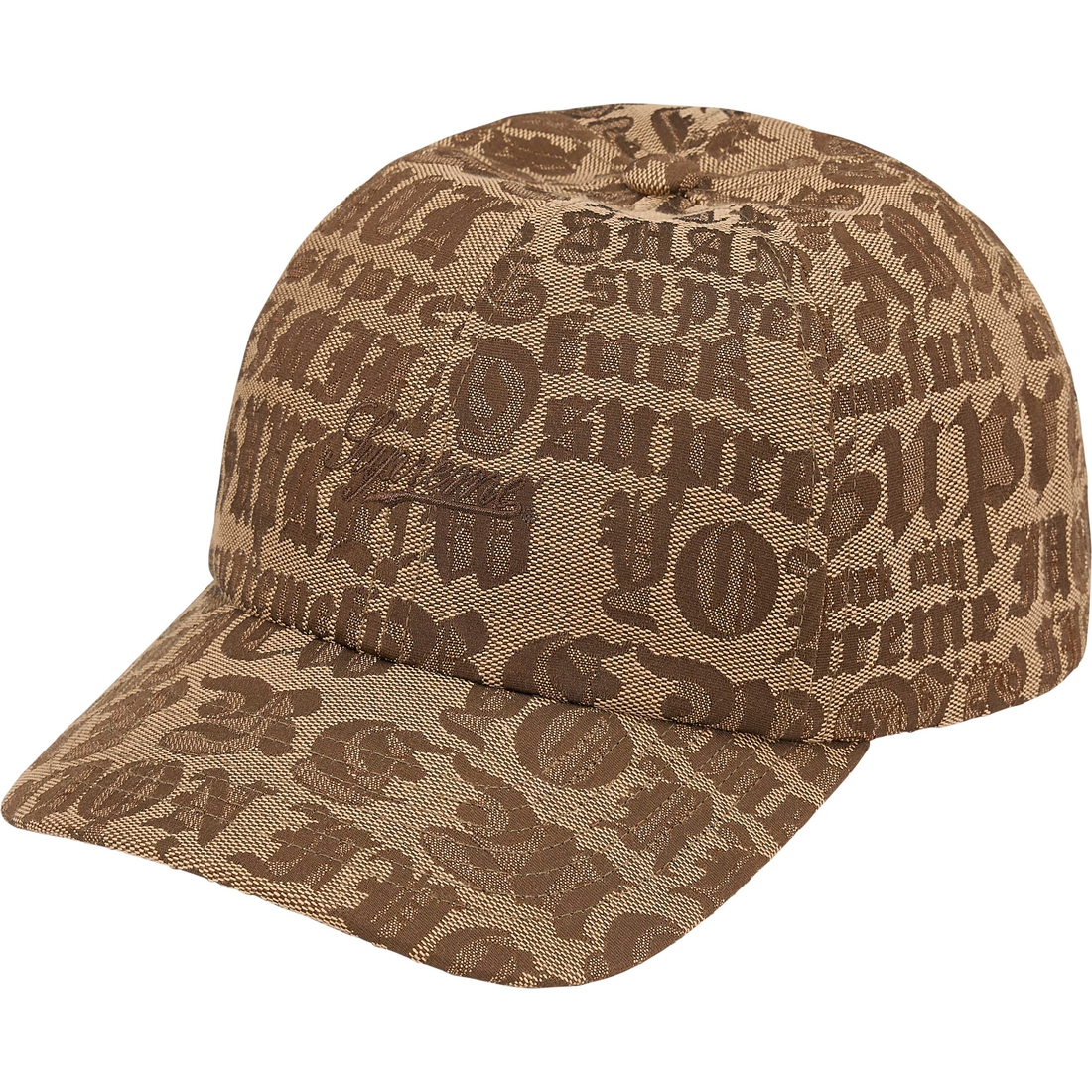 Supreme Cities Jacquard 6-Panel (SS25) - Tan - $54