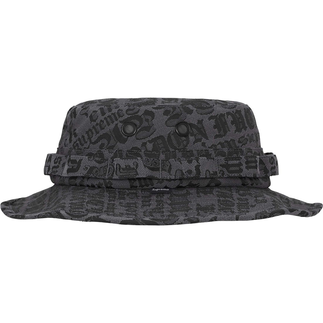 Supreme Cities Jacquard Boonie (SS25) - Black - $68