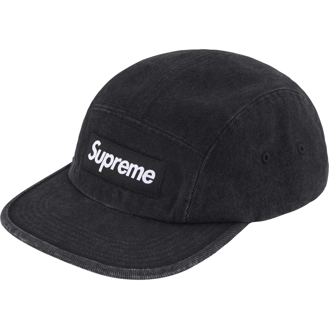 Supreme Denim Camp Cap (SS25) - Black - $48