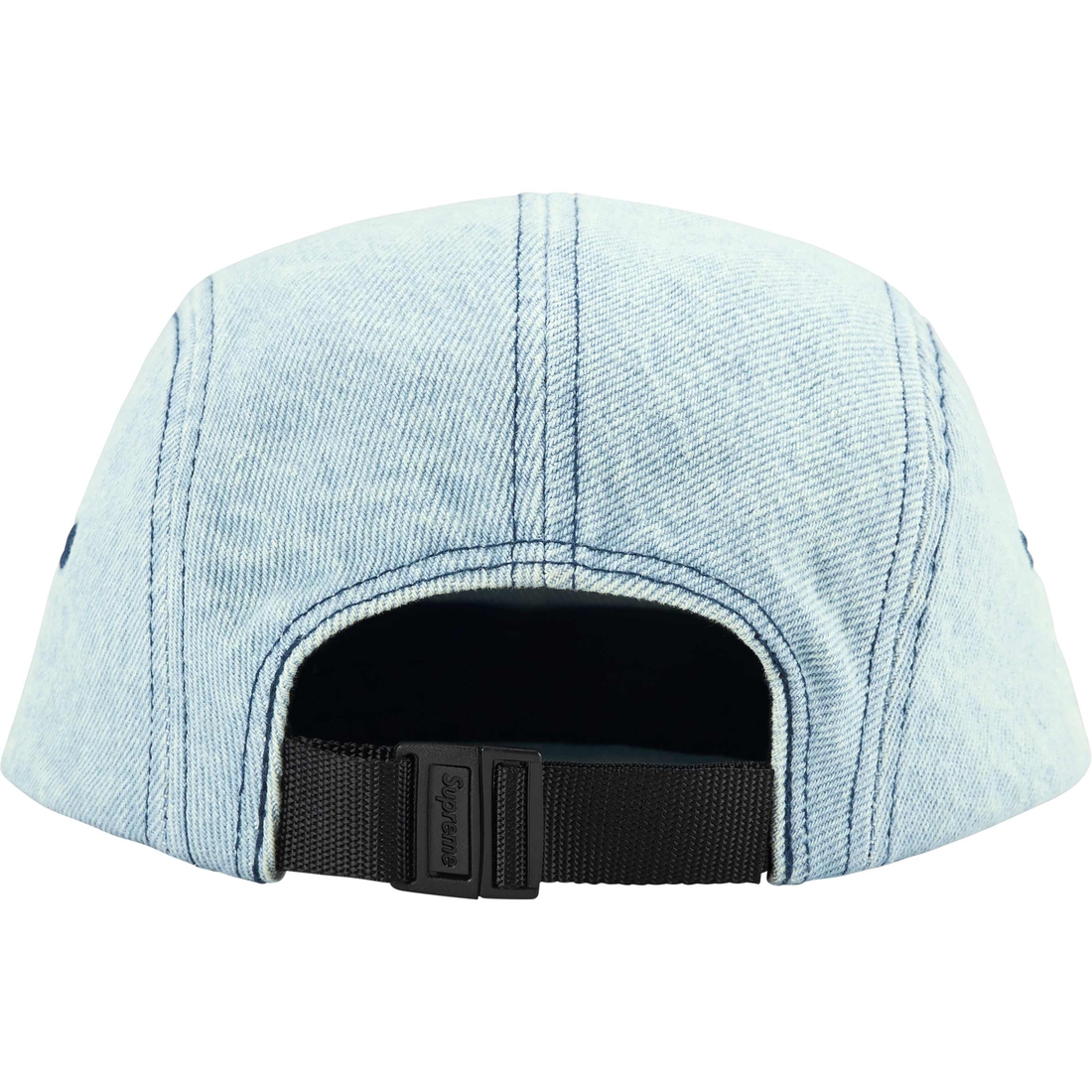 Supreme Denim Camp Cap (SS25) - Light Washed Indigo - $48