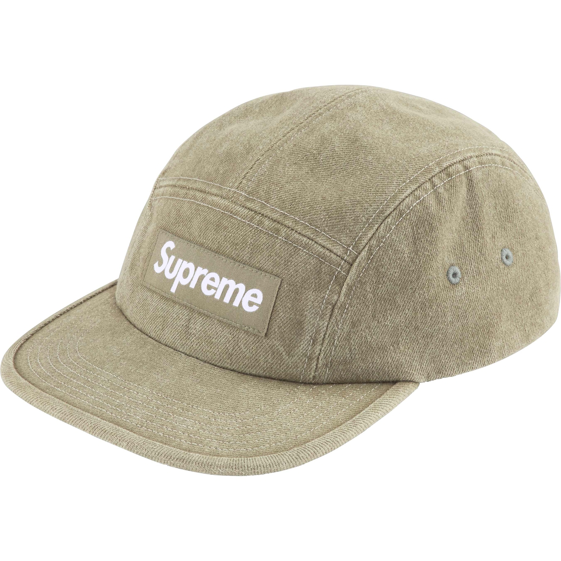Supreme Denim Camp Cap (SS25) - Olive - $48