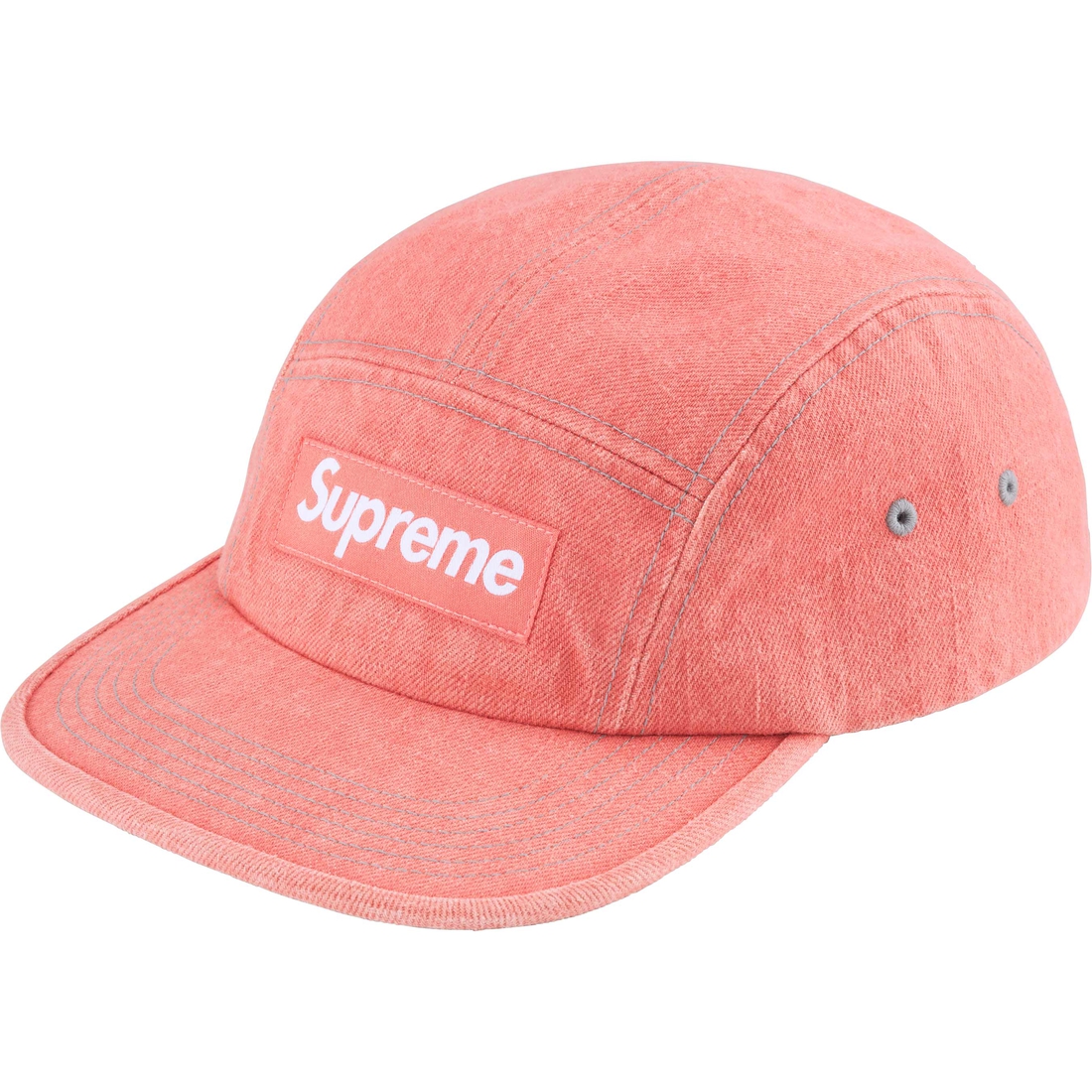Supreme Denim Camp Cap (SS25) - Pink - $48