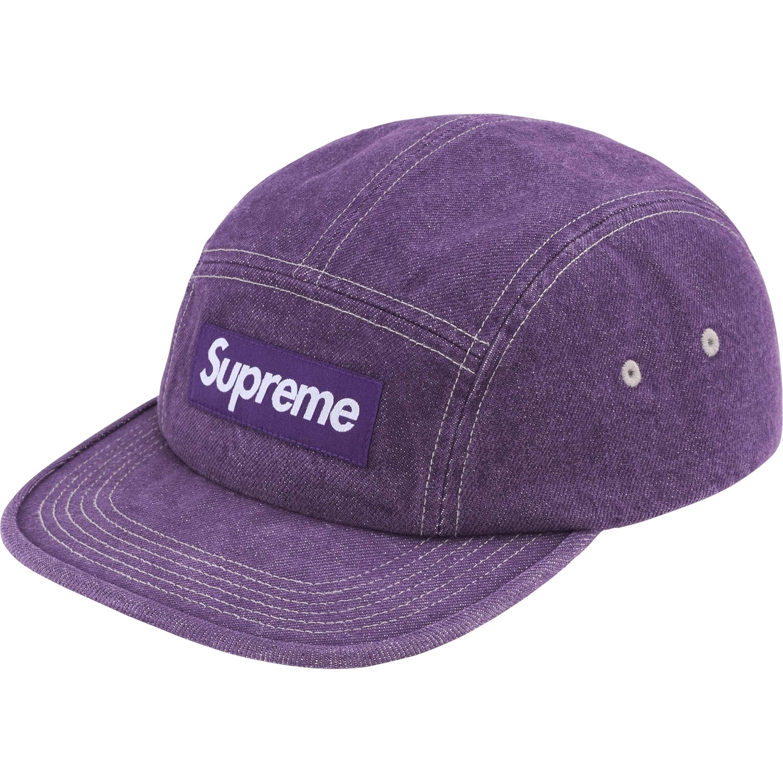 Supreme Denim Camp Cap (SS25) - Purple - $48
