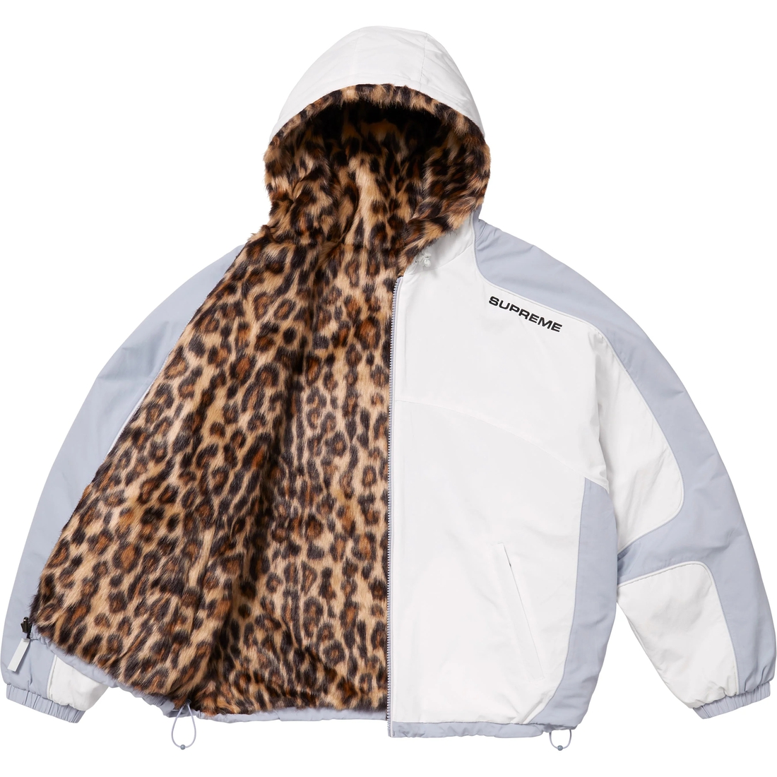 Supreme Faux Fur Reversible Hooded Track Jacket (SS25) - White - $368