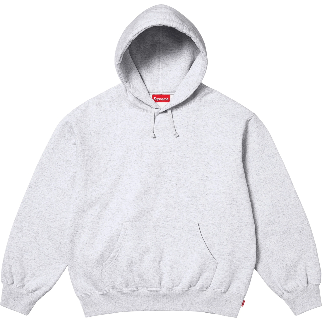 Supreme Frayed Hooded Sweatshirt (SS25) - Ash Grey - $158