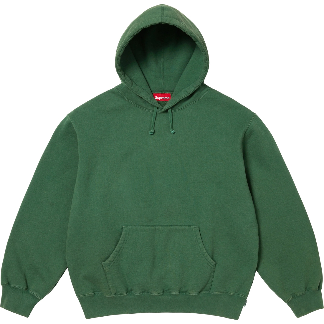 Supreme Frayed Hooded Sweatshirt (SS25) - Pine - $158