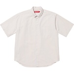 Supreme Loose Fit Oxford S S Shirt (SS25) - Light Tan Stripe