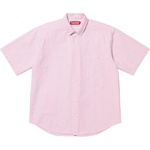 Supreme Loose Fit Oxford S S Shirt (SS25) - Pink Stripe