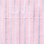 Supreme Loose Fit Oxford S S Shirt (SS25) - Pink Stripe