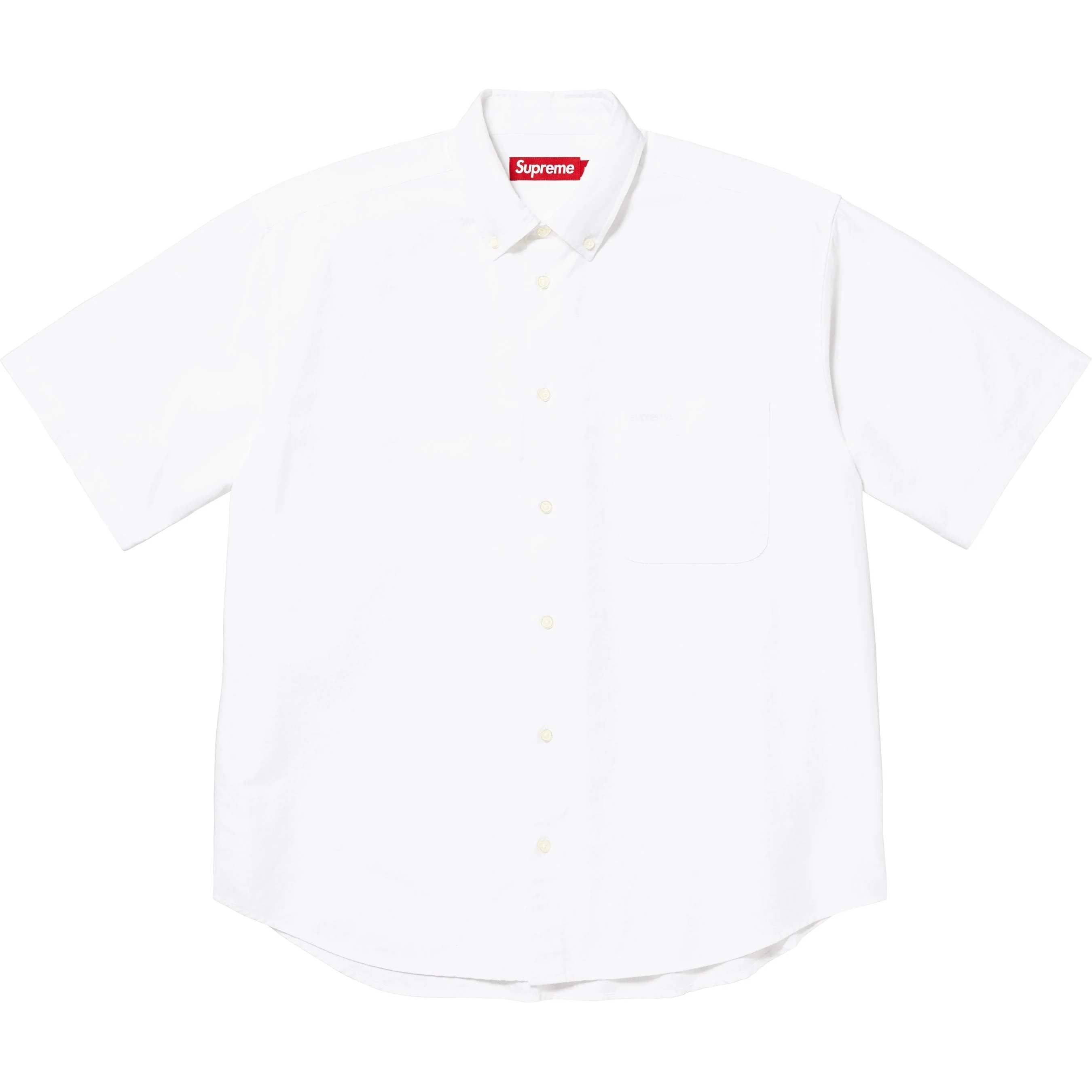 Supreme Loose Fit Oxford S S Shirt (SS25) - White - $138