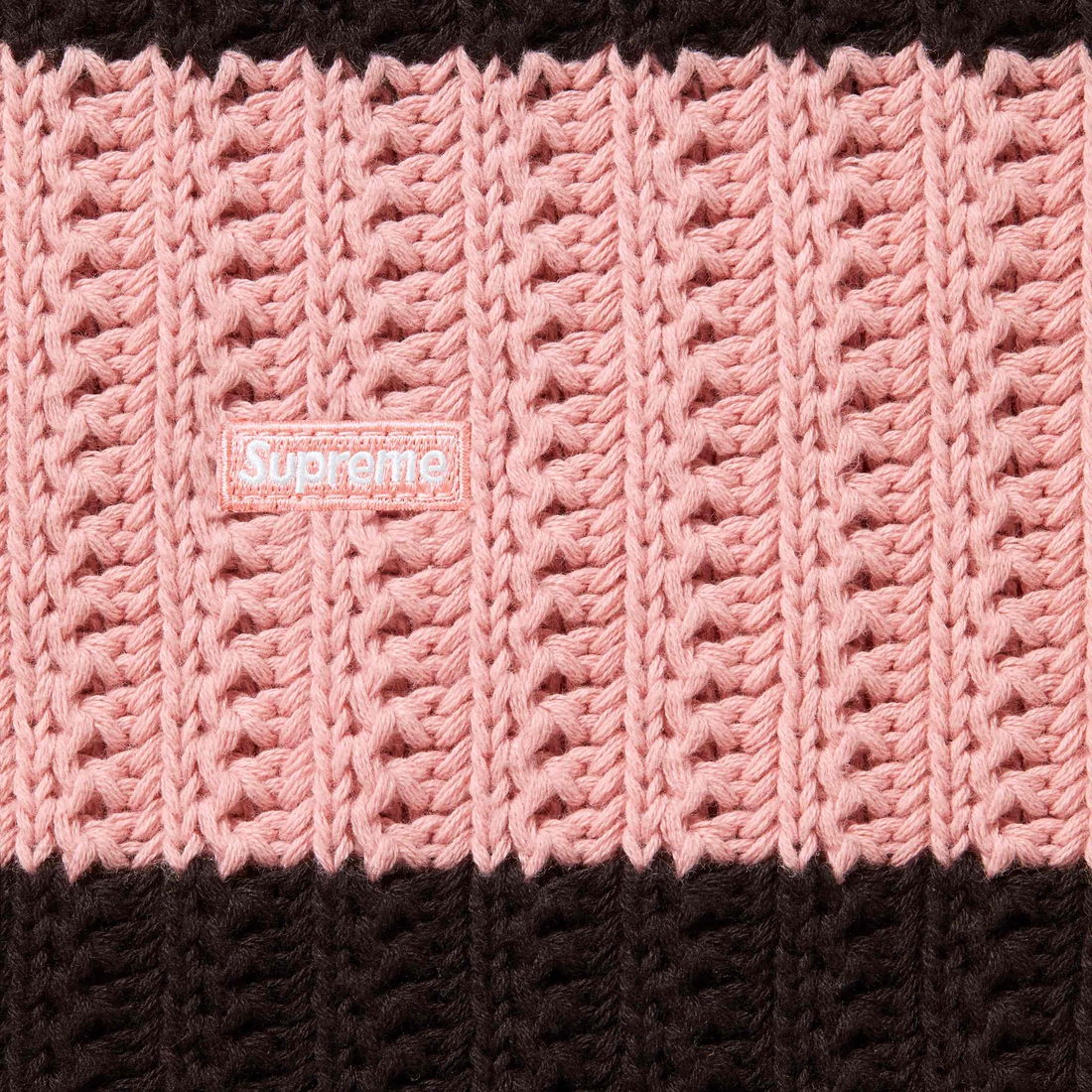 Supreme Loose Gauge Stripe Small Box Sweater (SS25) - Pink - $148