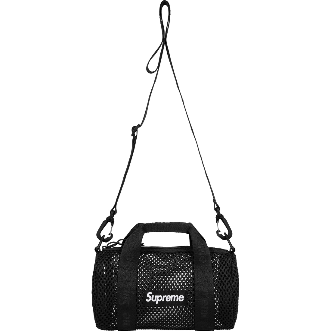Supreme Mesh Mini Duffle Bag (SS25) - Black - $48