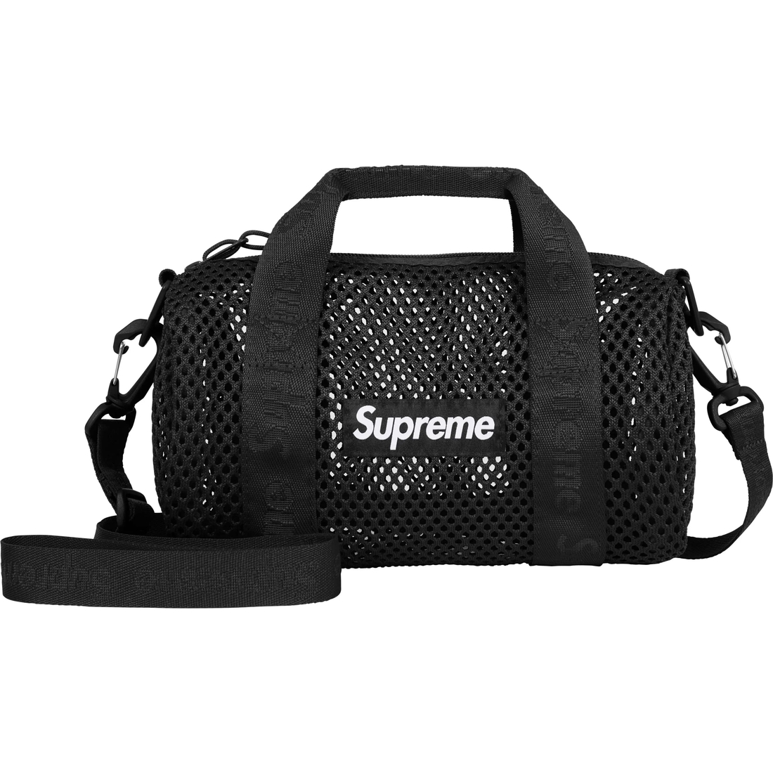 Supreme Mesh Mini Duffle Bag (SS25) - Black - $48
