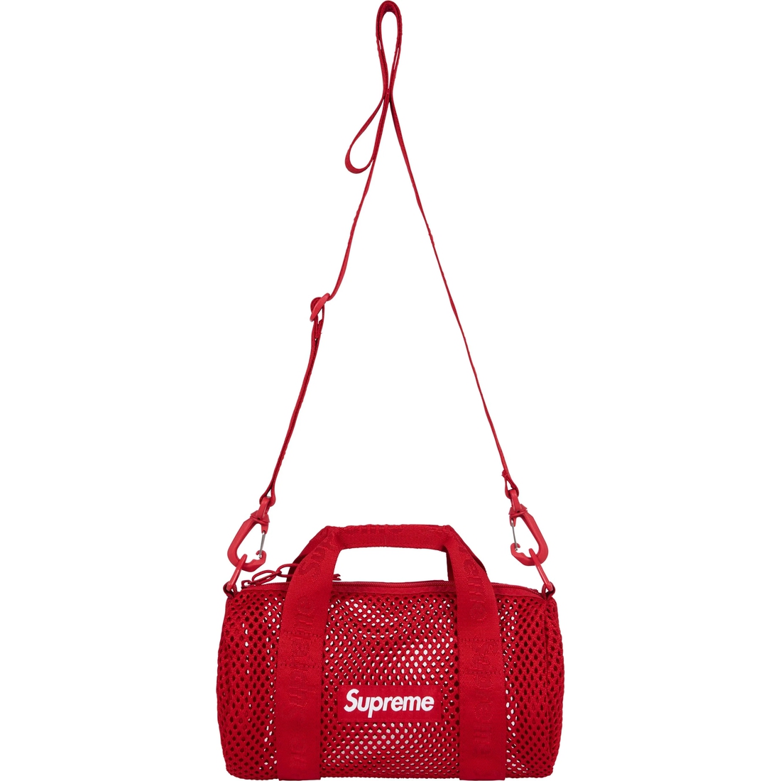 Supreme Mesh Mini Duffle Bag (SS25) - Red - $48