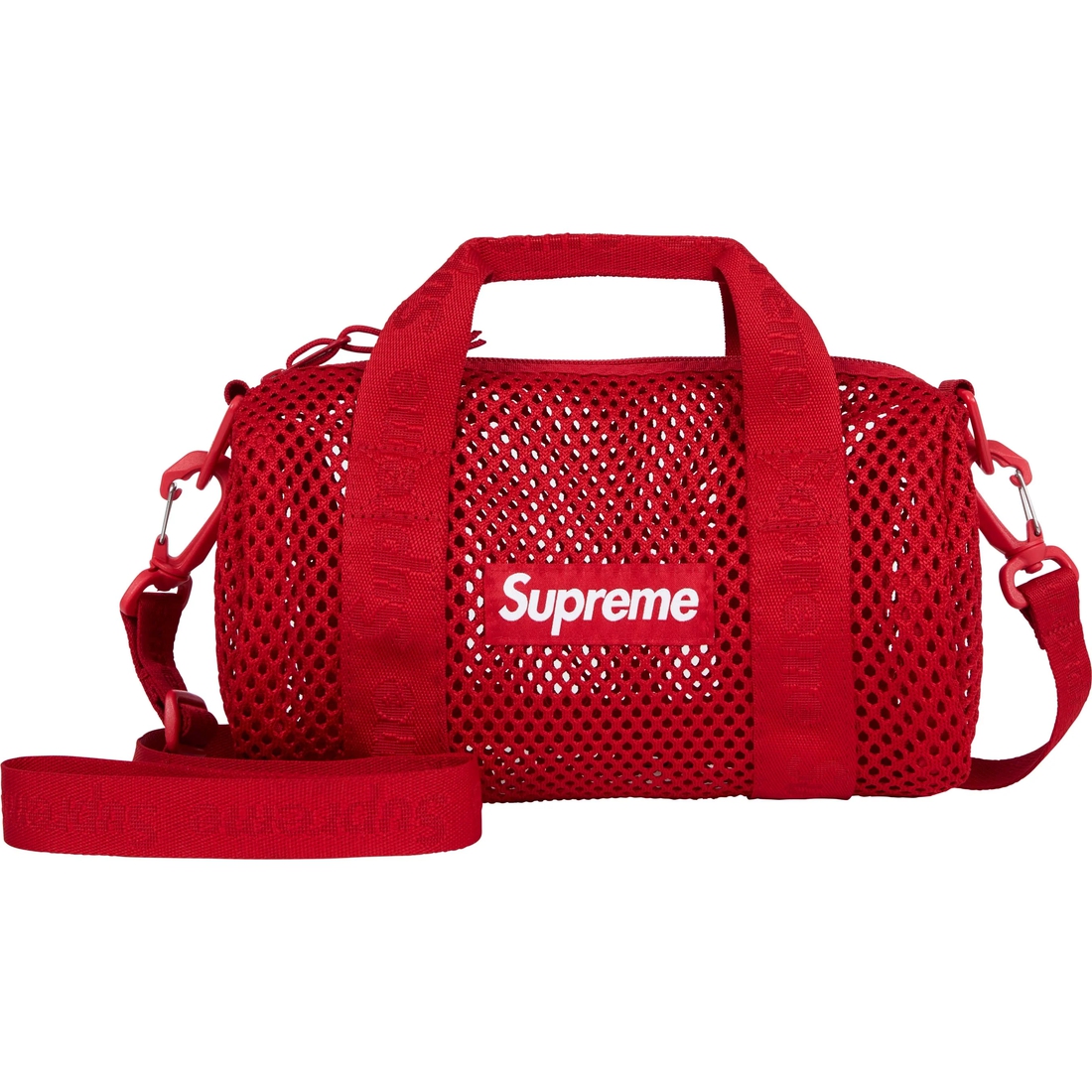 Supreme Mesh Mini Duffle Bag (SS25) - Red - $48