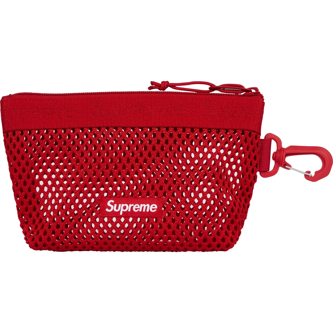 Supreme Mesh Mini Pouch (SS25) - Red - $30