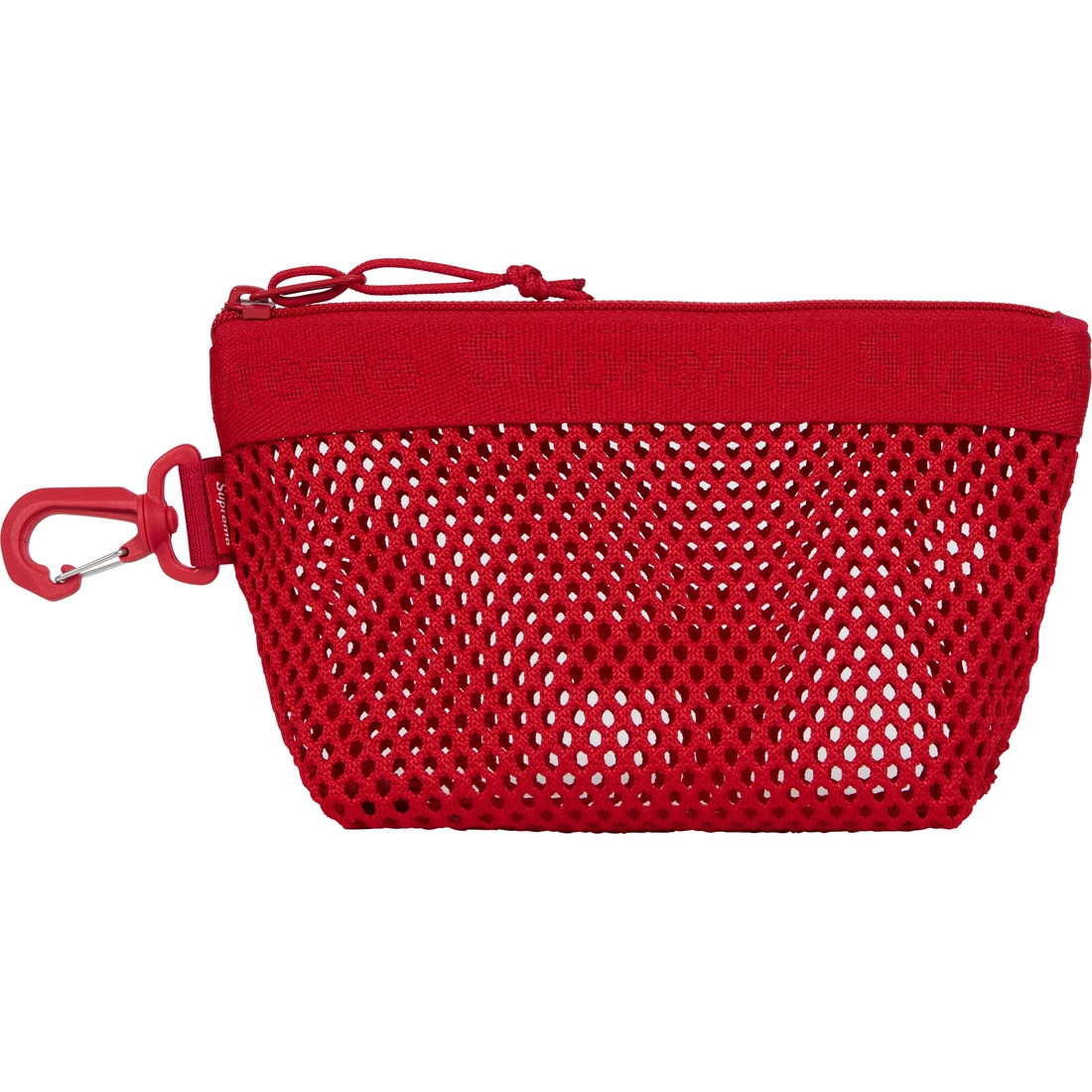 Supreme Mesh Mini Pouch (SS25) - Red - $30