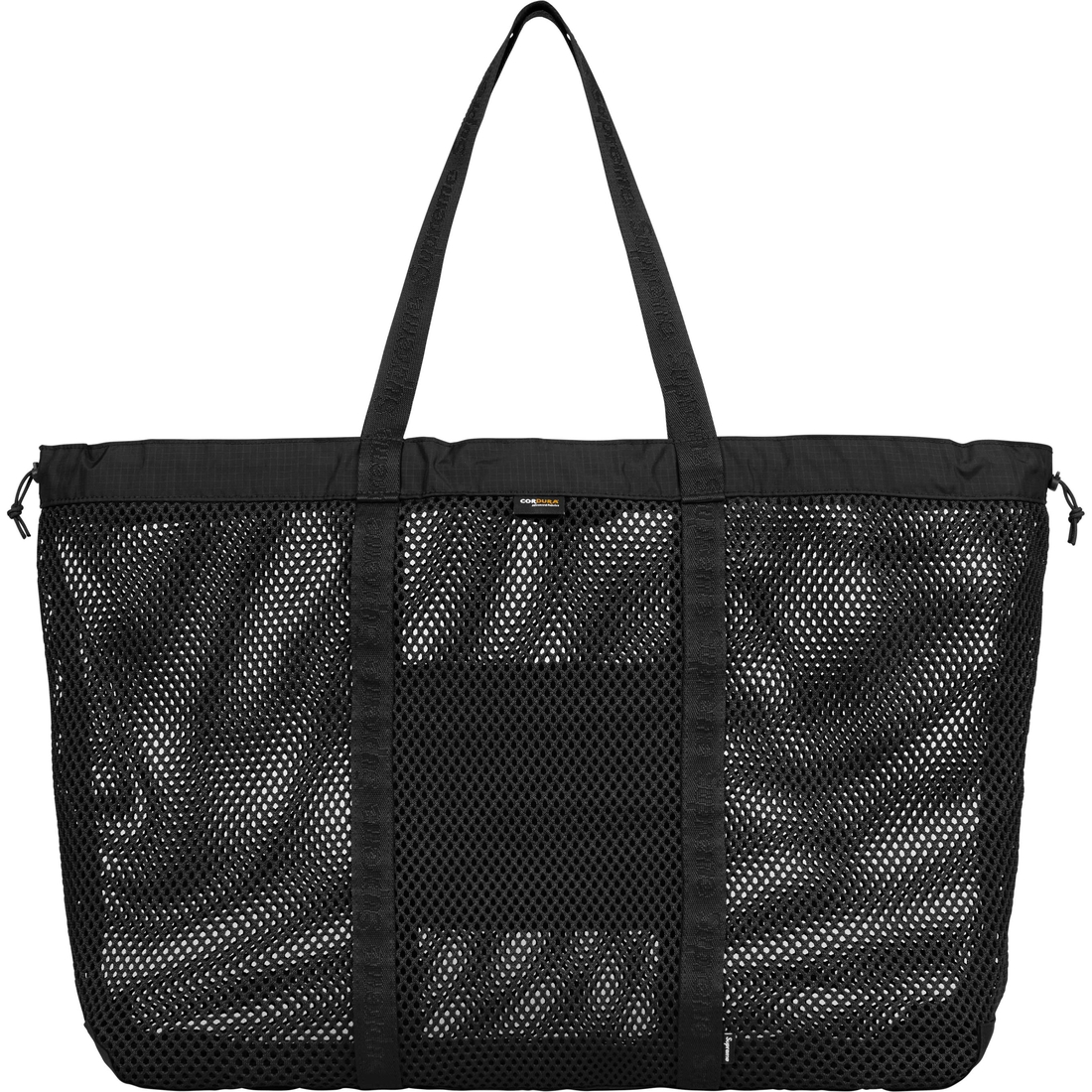 Supreme Mesh Tote Bag (SS25) - Black - $118